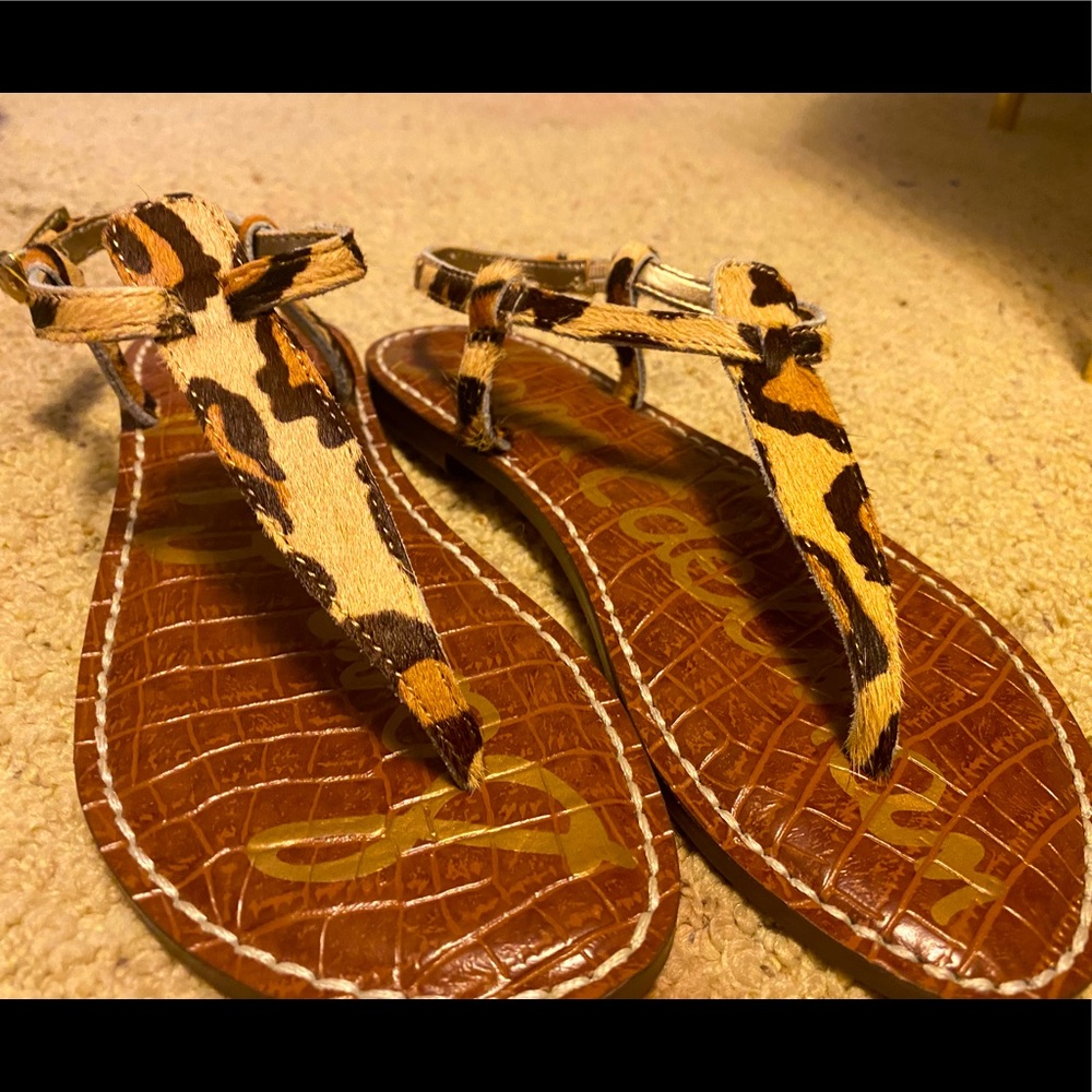 Cheetah print sandals
